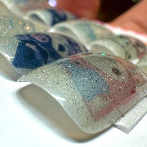 10PcsâPressâOn
Nails/silverâGlittersâprintâstatementânailsâinspiredâbyâmyâmelody - Picture 12 of 17